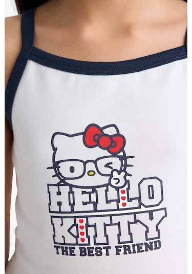 Defacto Kız Çocuk Hello Kitty Atlet F8271a825hswt80 Beyaz