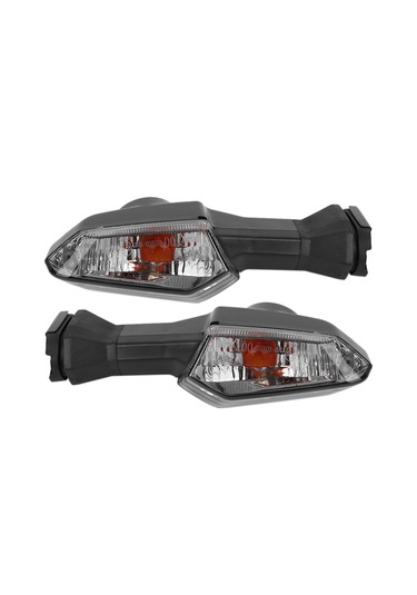 Yaozixa Kawasaki Nınja Z Serisi Motosiklet Led Sinyal Lambaları İkili Set - Fumeli Siyah, Yüksek Parlaklık, Dayanıklı Abs Malzeme, Enerji Tasarruflu
