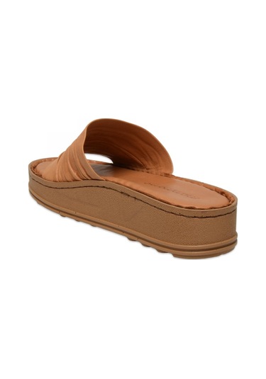 Mammamia D25yt-1425 Günlük Taba Kadın Terlik Taba
