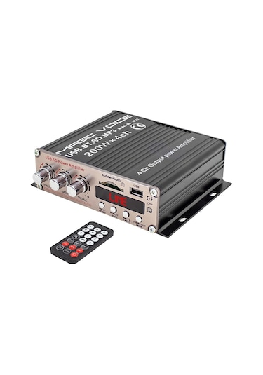 Magicvoice Mv-6222 Asansör - Motosiklet Mini-12V-Anfi 200W 4  Kana