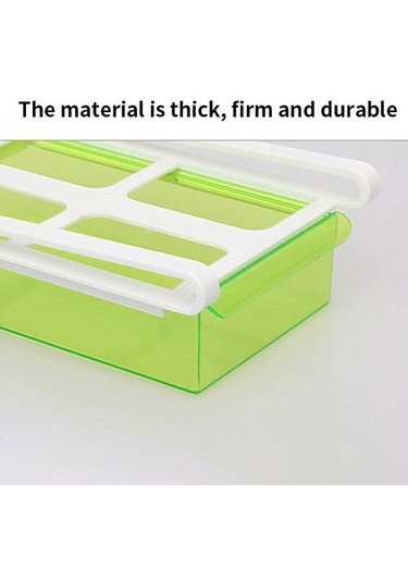 Buzdolabı Organizatörü Yeniden Kullanılabilir Plastik Buzdolabı Konteyner Çekmeceleri 4 Bölmeler Okul Ve İş İçin Sızıntılı Gıda Yemeği Şişeler, Kavanozlar & Amp Kutular -