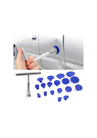 Qingmipy Oto Gövde Çukurluk Tamiri Seti - Boya Olmadan Halka Ve Darbe Yaranları Tamiri, Alüminyum T Tipi Kaydırıcı Çekiç İle 18 Parça Saksi, Metal, Cam Ve Seramik Üzerinde Kullanımı