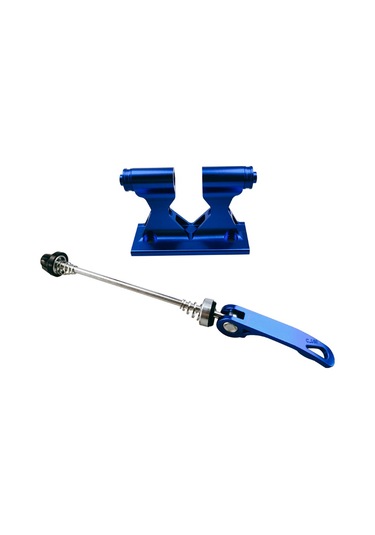 Neevoyu Mavi Alüminyum Bisiklet Çubuğu Tutucu - Suv Araç Tepe Rafı Montaj Aparatı - Bisiklet Taşıma Gereci