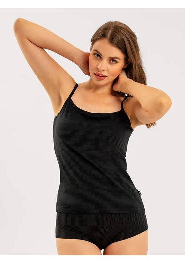 Clever Wear İnce Askılı Basic Atlet 159084605 Siyah