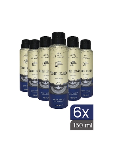 The End Erkek Deodorant 6 x 150 ML