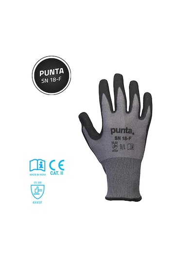 F Kesilmez Eldiven Kumlu Nitril Punta Sn 18-f