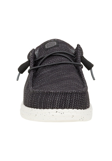 Hey Dude Wally Stretch Sox Erkek Günlük Ayakkabı-33144 SİYAH-BEYAZ