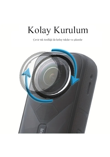 Teknoroket Insta360 X5 Lens Guard - Profesyonel Lens Koruma