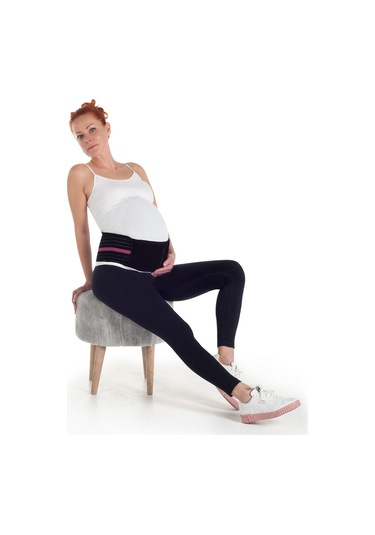 Owli Bamboo Premium Hamile Destek Kemeri 2'Si 1 Arada Siyah