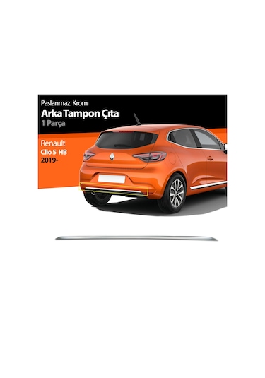 Clio 5 Arka Tampon Çitası Krom 2019 2020 2021