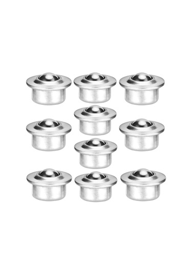 Tenfowee 10 Adet Cy-15h 5/8 İnç Bilyeli Taşıma Ünitesi, Çelik Flanşlı Yüksek Kapasiteli Konveyör Rulolu