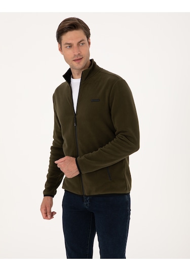 Pierre Cardin Erkek Haki Hırka Örme 50314014-vr027 Haki