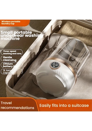 Fochsia 67 63 Oz 3 Mod Büyük Kapasiteli Kablosuz Taşınabilir Çamaşır Makinesi