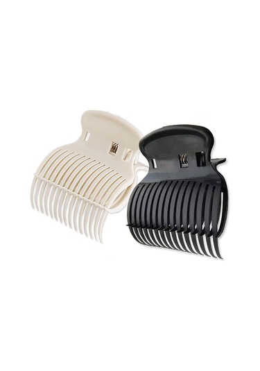 Dofolink 12 Adet Isı Yalıtımlı Saç Klampları - Saç Boyama, Perma Ve Bakımı İçin Isı Korumalı Universal Kırık Beyaz Saç Tutucuları Siyah