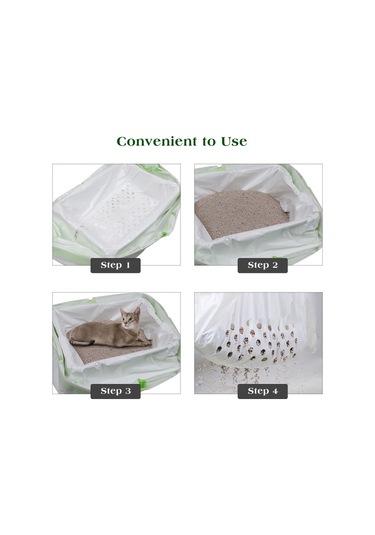 Mufunye Adet Kedi Kum Kabı Astarları Filtreli Dayanıklı Kedi Atığı Toplama Torbaları