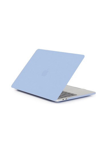 Cbtx Mat Plastik Ön ve Arka Koruyucu MacBook Air 13.3" Laptop Kılıfı  Bebek Mavisi