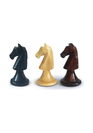 El Yapımı Şimşir Ahşap Soyut Modern Satranç Taşları 77mm