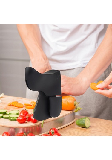 Homyl Gıda Doğrama Için Parmak Koruyucu Çok Fonksiyonlu Siyah