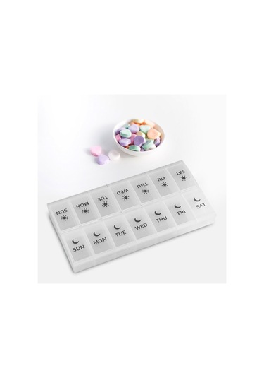 Suntek 14 Bölme Hap Düzenleyici 7 Gün Cep Çantası Seyahat Diğer