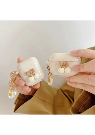 Iphone 3. Nesil Uyumlu Koruyucu Bluetooth Kulaklık Kılıfı Figürlü Kiraz Airpods 3. Nesil