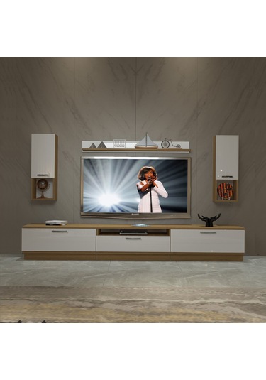 Decoraktiv Trendstyle 270da Mdf Tv Ünitesi Tv Sehpası Pera - Beyaz