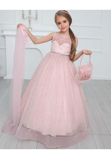 Uğur Böceği Çocuk Pelerinli Abiye 5'li Set Takım 001