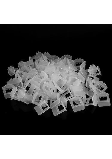 Yunboo 100 Adet 2.5mm Kaliteli Plastik Faience Düzeltici Tabanı - Faience Aralığını Sabitler Ve Kaymayı Önler Diğer