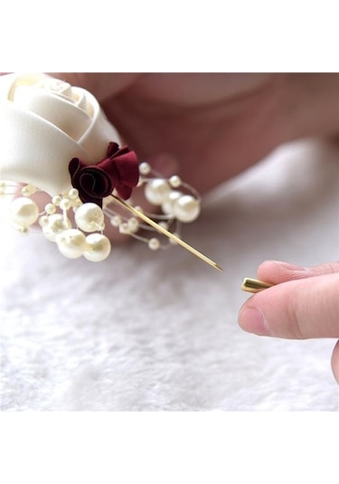 Novahub Kraliyet Mavisi Tören Topu Korsaj Broş Düğün Gelin Ve Damat Simülasyon Çiçek Korsaj Çok Renkli