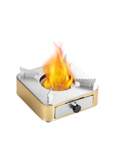 Ebitda Alüminyum Alaşım Paslanmaz Çelik Portatif Alkollü Ocak - 3 Renk Seçeneği Altın Altın