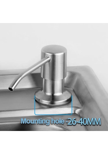 Siyah-mutfak Lavabo Uzatma Tüpü Kiti İçin Sabunluk Yedek Metal Lavaboya Monte Güverte Tezgahı Altında