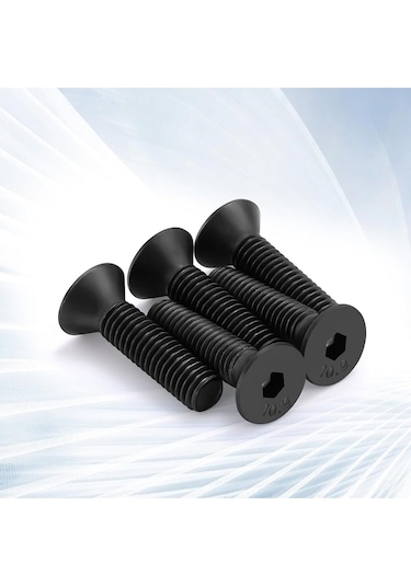 Havşa Başlı İmbus Civata 10.9 Kalite Paslanmaz Çelik Siyah Dın 7991 M8x40 Mm 20 Adet