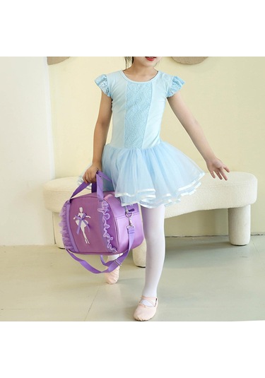 Homyl Bale Dans Çantası Tatlı Tutu Elbise Seyahat Için Çocuk Mor