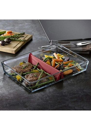 Paşabahçe 159128 Premium Dikdörtgen Borcam Seti 2'li - Fma05050 Fma05209 Şeffaf