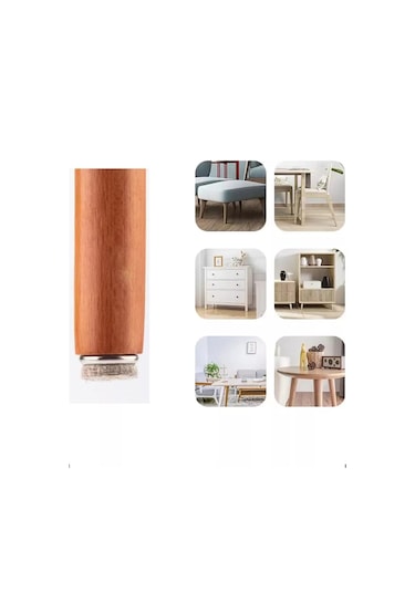 Magnetic Mobilya Bacakları İçin Koruyucu Ayaklar 250295772 Gümüş