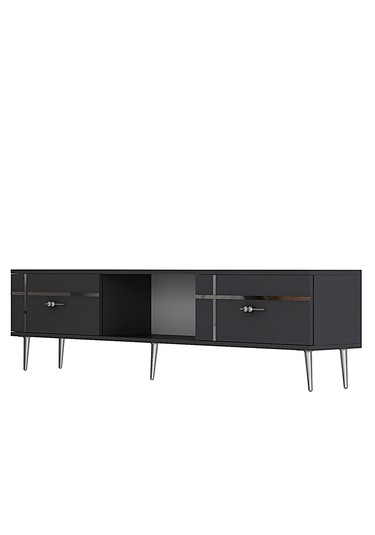 Linect Tv Sehpası Antrasit-gümüş