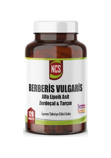 Ncs Berberis Vulgaris Alfa Lipoik Asit Tarçın Zerdeçal 120 Tablet