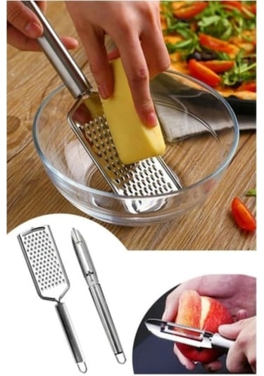 Çelik El Rendesi ve Soyacak Oyacak Seti 2'li Set El Rendesi