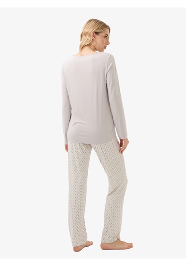 Kadın Pijama Takımı 51962 - Gri Gri
