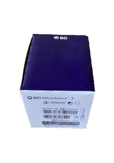 Bd Microlance Gri Iğne Ucu 27 G X 1/2 0,40 X 13mm 100'lü(1 KUTU)