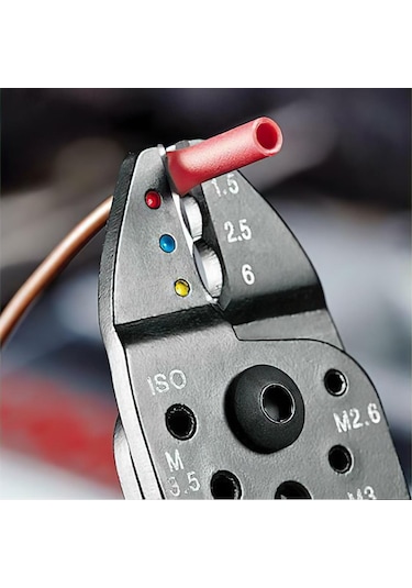 Knipex 9722240 Pabuç Sıkma Ve Kablo Sıyırma Pensesi