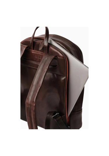 Ryoko Madison Full Grain Deri Unisex Sırt Çantası Vintage Brown 2