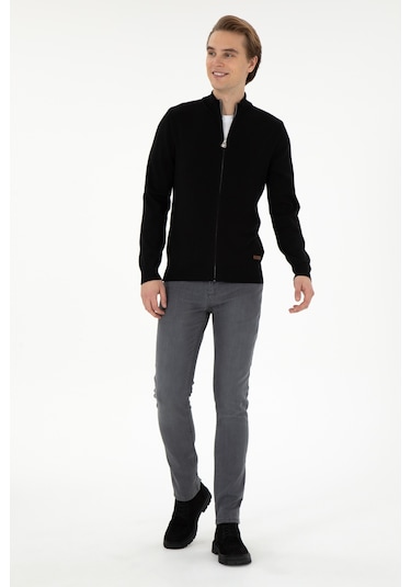 U.s. Polo Assn. Erkek Siyah Hırka Triko 50298268-vr046 Siyah