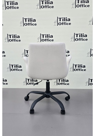 Maki Çalışma Ve Çocuk Koltuğu Siyah Yonca Ayak Beyaz