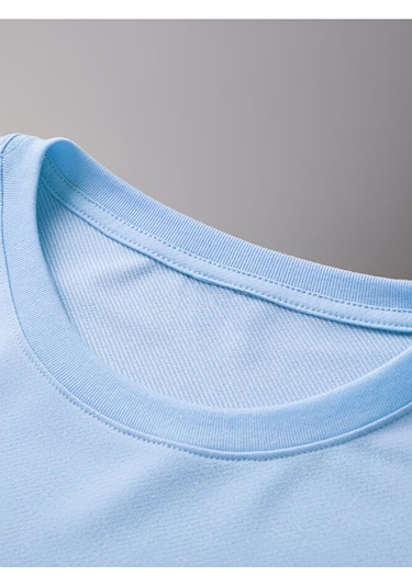 Nevermind Sevgili Kombini Tişört 2 Li Set Ayıcık Baskılı Unisex Çift Tişört Mavi