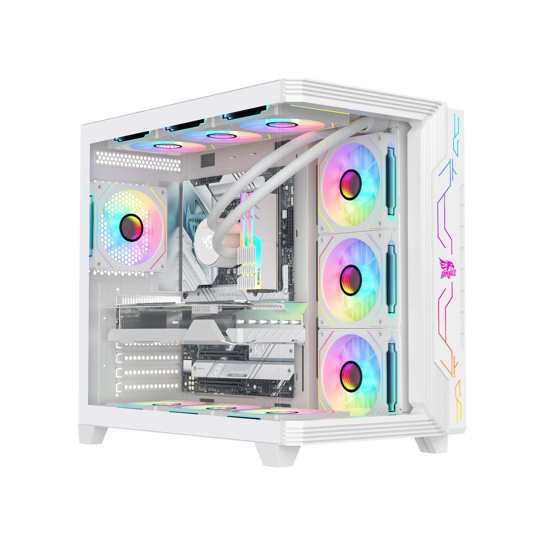 Gameagle Storm Bilgisayar Kasası + 850w Power + Sıvı Soğutma Beyaz