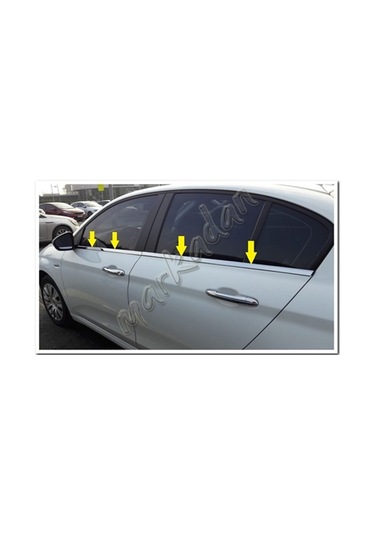 Db Chrome Fiat Egea Sedan Cam Çıtası Nikelajı 2015 Sonrası 4  Parç