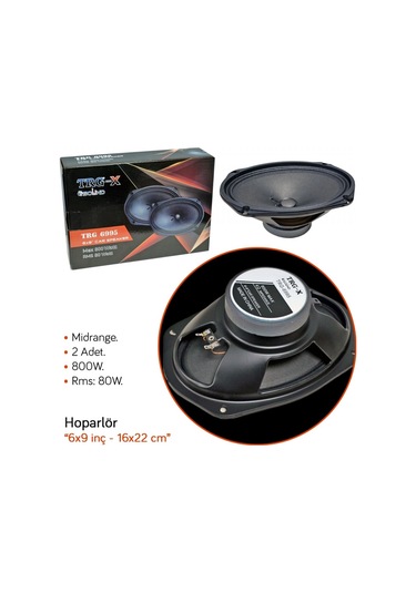 Nyf Hoparlör Oval 16x22 Cm - 6x9 İnç Midrange 800w 80w Rms Trg 6995
