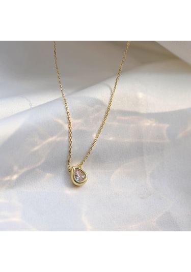 Tancise 925 Ayar Gümüş Aşk Tam Kolye Kadın Kore Klavikula Kolye Kişilik Tatlı Kalp Kolye Kolye Altın