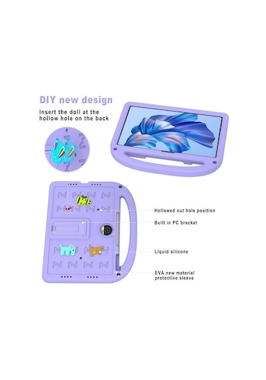 Vkemall Honor9 Tablet Korumalı Kılıf: Ayaklı Ve Taşınabilir, Sarı Rengi - Çizik Ve Darbe Koruma