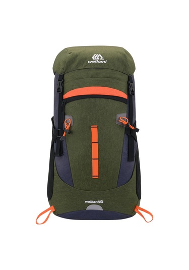 Neevoyu 50l Yeşil Outdoor Sırt Çantası - Su Geçirmez Oxford Kumaş, Rafinerli Bölmeler, Konforlu Omuz Askıları İle Bisiklet, Dağcılık, Yürüyüş Yeşil